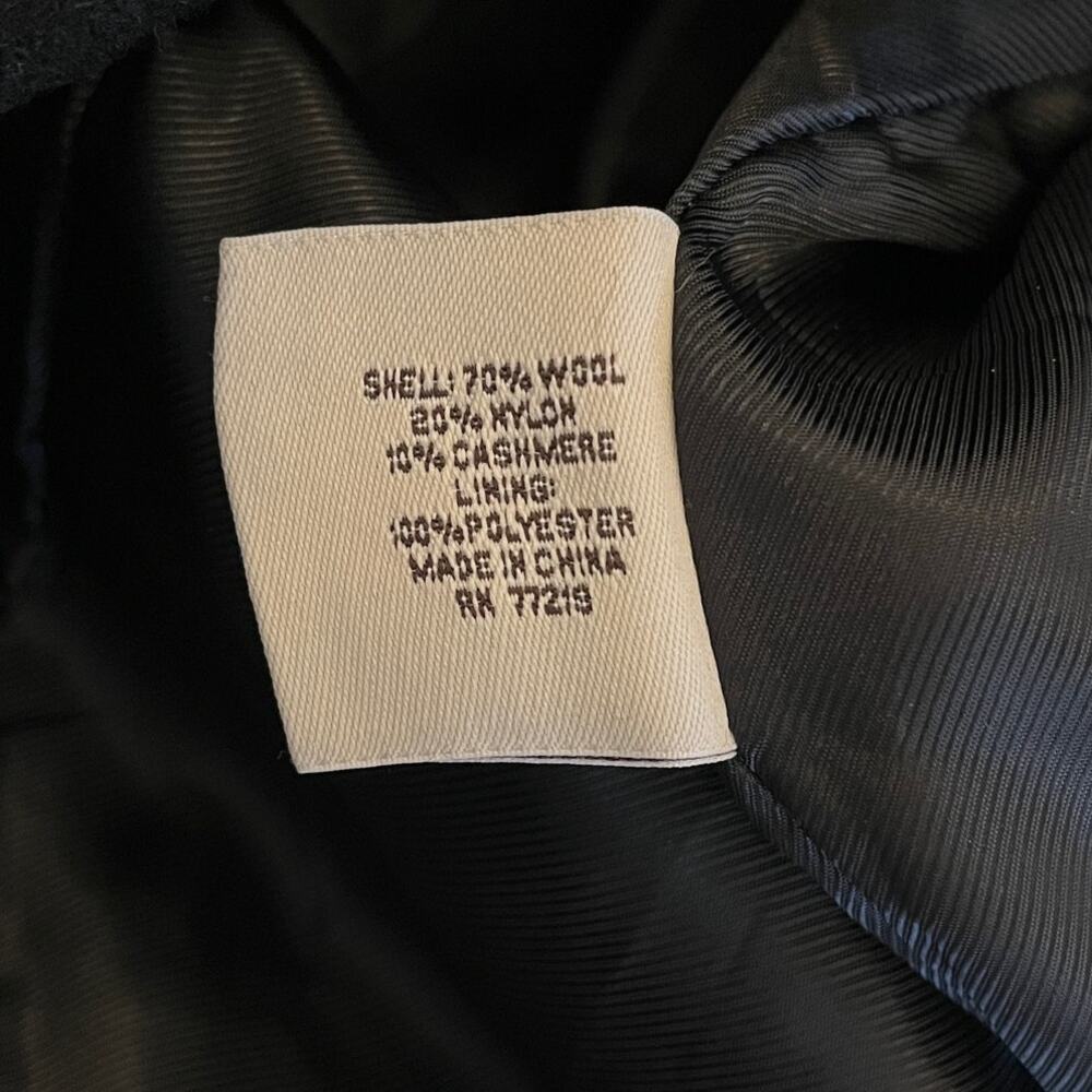 Pronto Uomo Mens Wool Cashmere Coat 42S Long Overcoat Black Dressy Formal Office - Picture 8 of 16